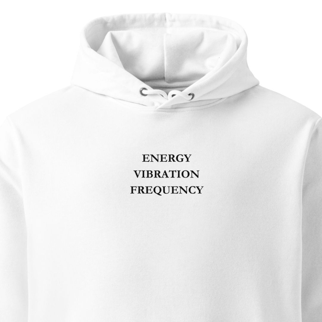 Energy Vibration Frequency | Hoodie - white